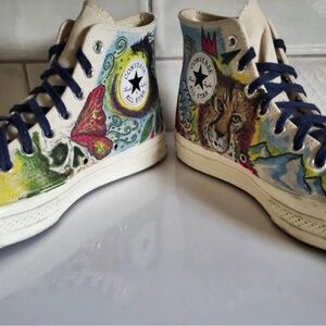 Converse All Star Chuck Taylors 9 Y2KGraffiti Punk
Artsy High-Top